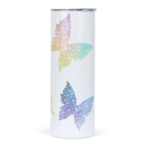 Insulated 20oz Tumbler in Flutter Rainbow
