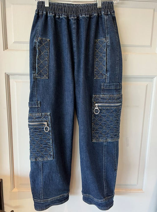 Promenade cargo pants in Denim