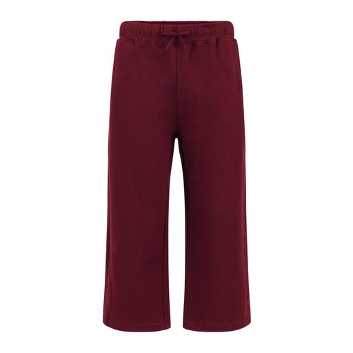 Cropped Fearless Joggers in Burgundy