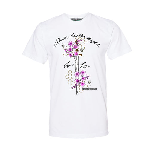 Sword Adult Tee in White