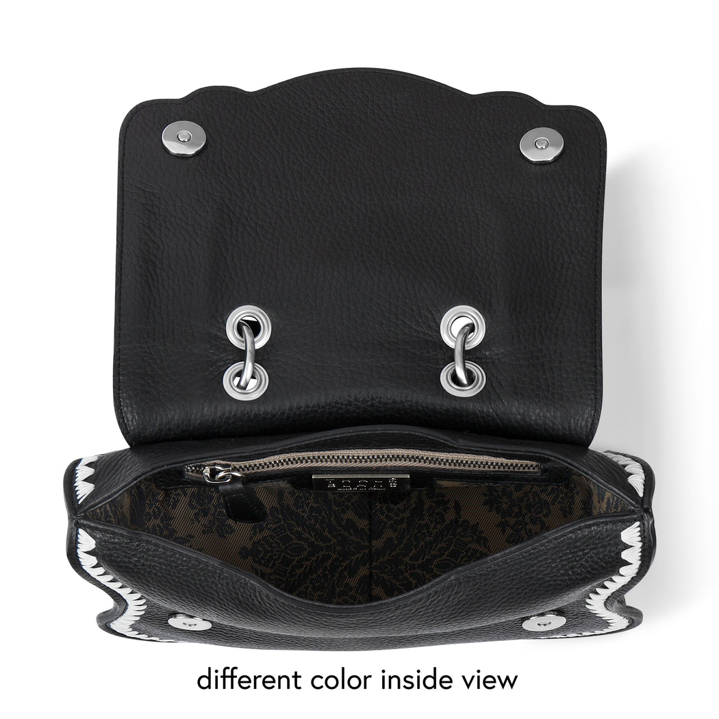 Audrey Crossbody: Designer Crossbody Bag in Black