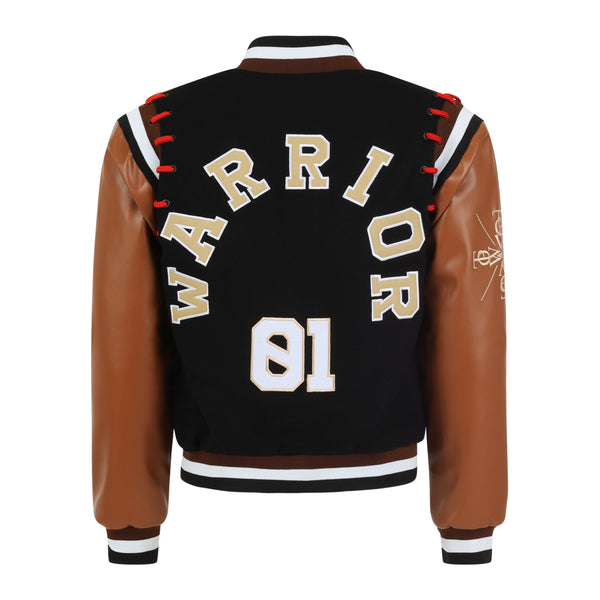 Varsity Bomber Jacket - Embroidered Letterman Jacket, Brown –  Thepowerofwordsbrand