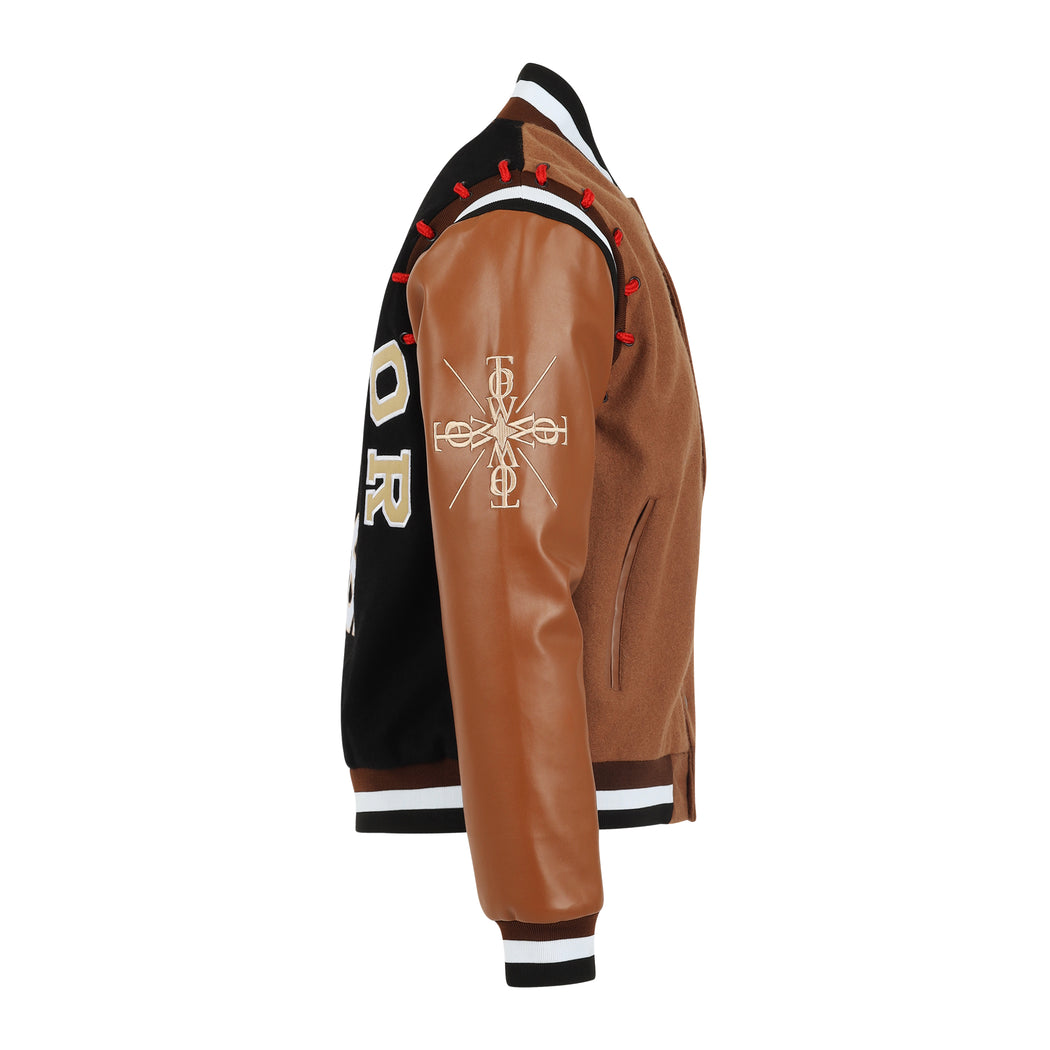 Louis Vuitton Leather Embroidered Varsity Black