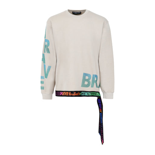 Brave Crewneck Sweatshirt in Sand