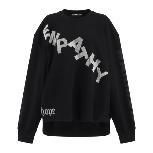 mens crewneck, black