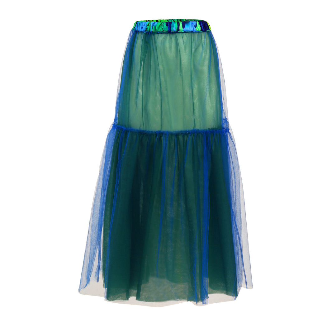Compassion Tulle Skirt in Emerald Green