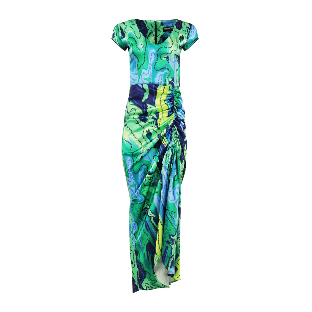 Silk Rouched Empowerment Dress